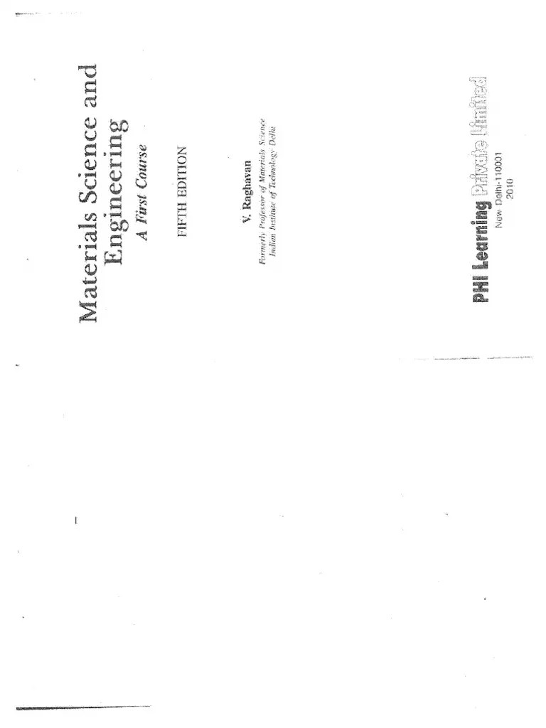 Material Science and Engg by Raghavan1 PDF