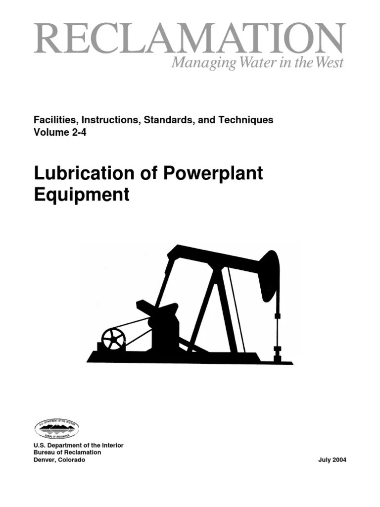 Lubrication of Power Plant Equipment PDF PDF Lubricant Filtration