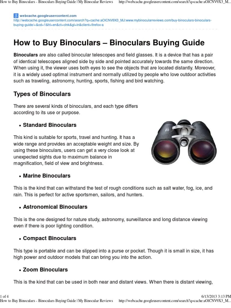 How To Buy Binoculars Binoculars Buying Guide My Binocular