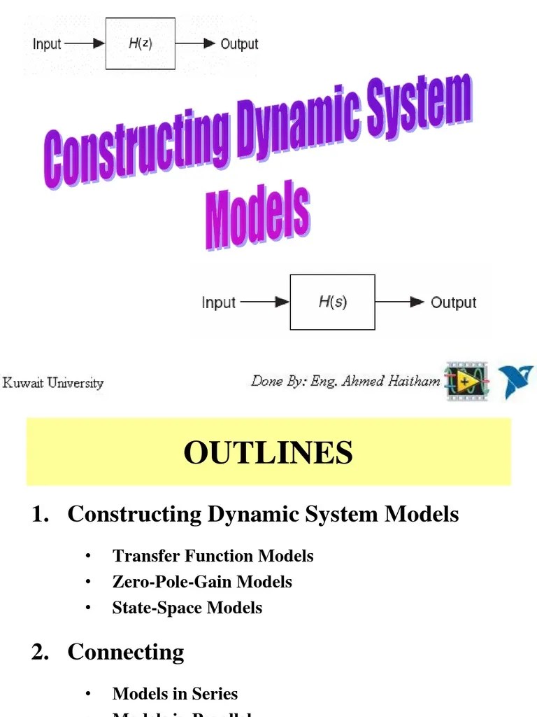 2 Constructing and Connecting Dynamic System Control Theory