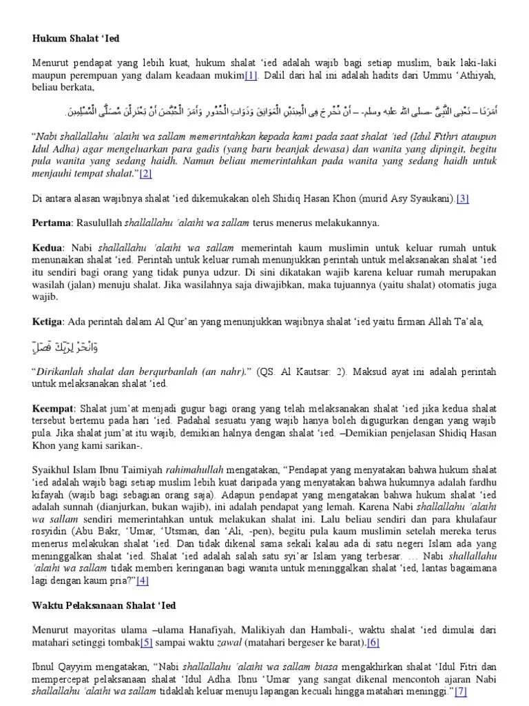 Pengertian Shalat Idul Adha Brainly