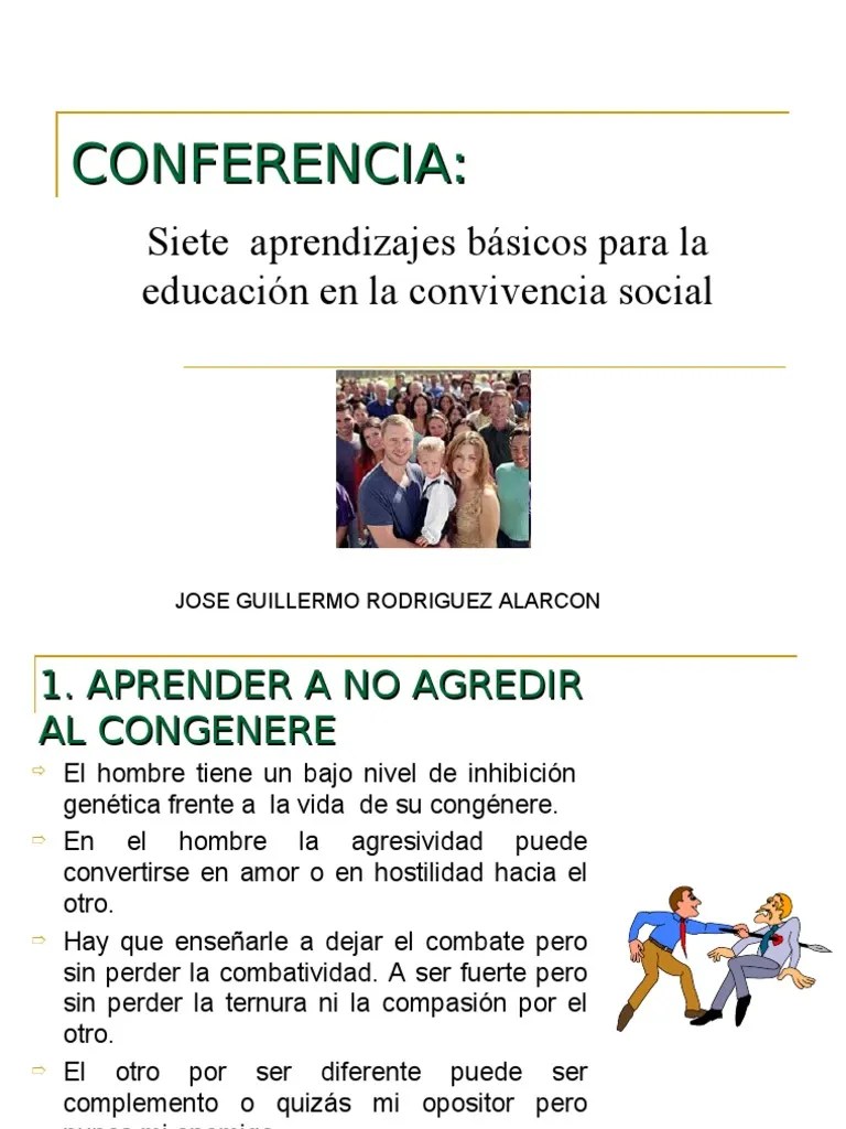 Siete Aprendizajes Basicos Para La Convivencia Ciudadana Amor