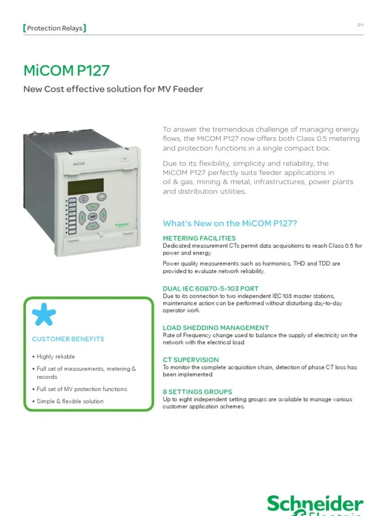 Micom P122 Relay | PDF | Relay | Electrical Substation