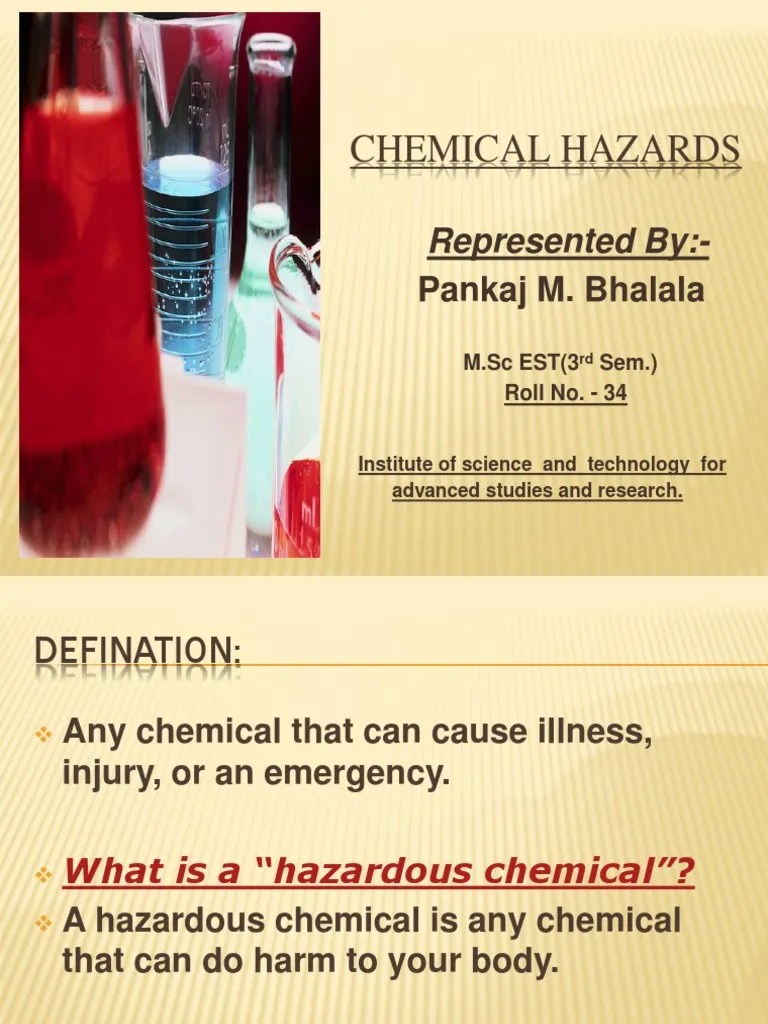 Chemical Hazards Represented By PDF Chemical Substances Chemistry