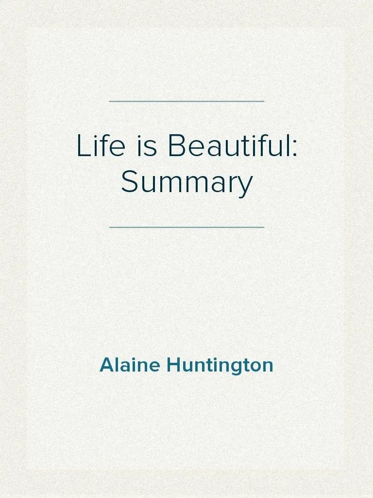 Life Is Beautiful Summary Download Free PDF Nazi Germany
