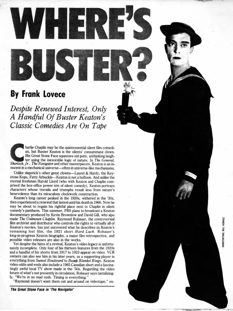 Buster Keaton Interviews With His Widow, With Raymond Rohauer and With