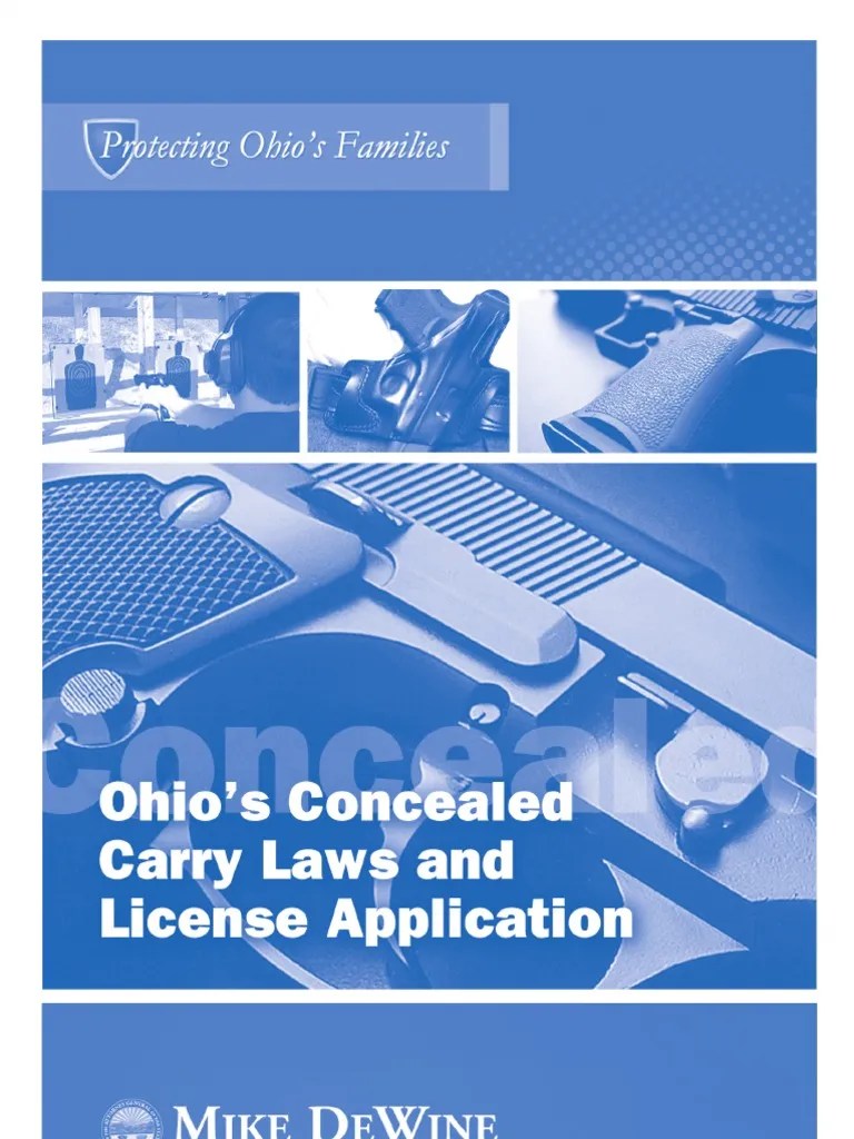 Ohio's Concealed Carry Laws and License Application 2013 PDF