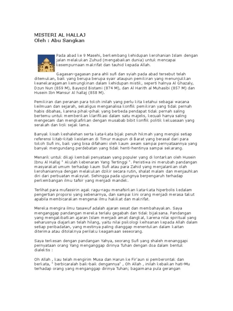 Misteri Al Hallaj | PDF