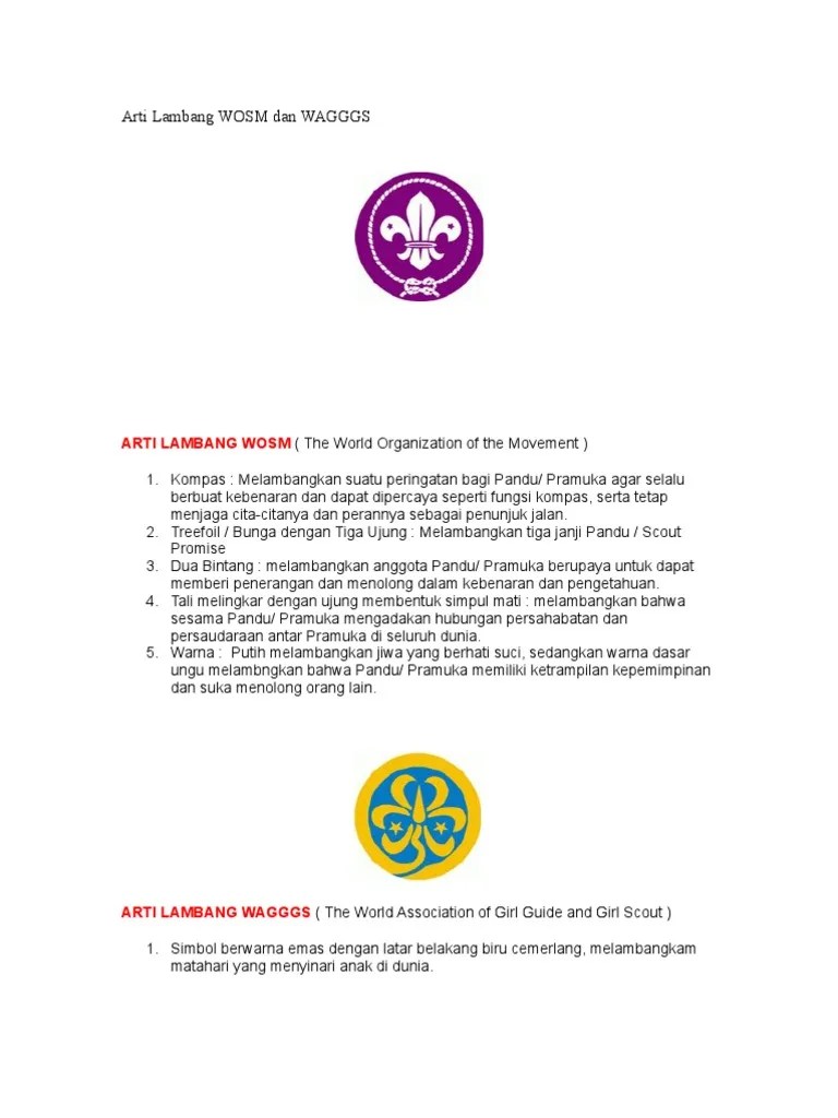 Arti Lambang WOSM Dan WAGGGS | PDF