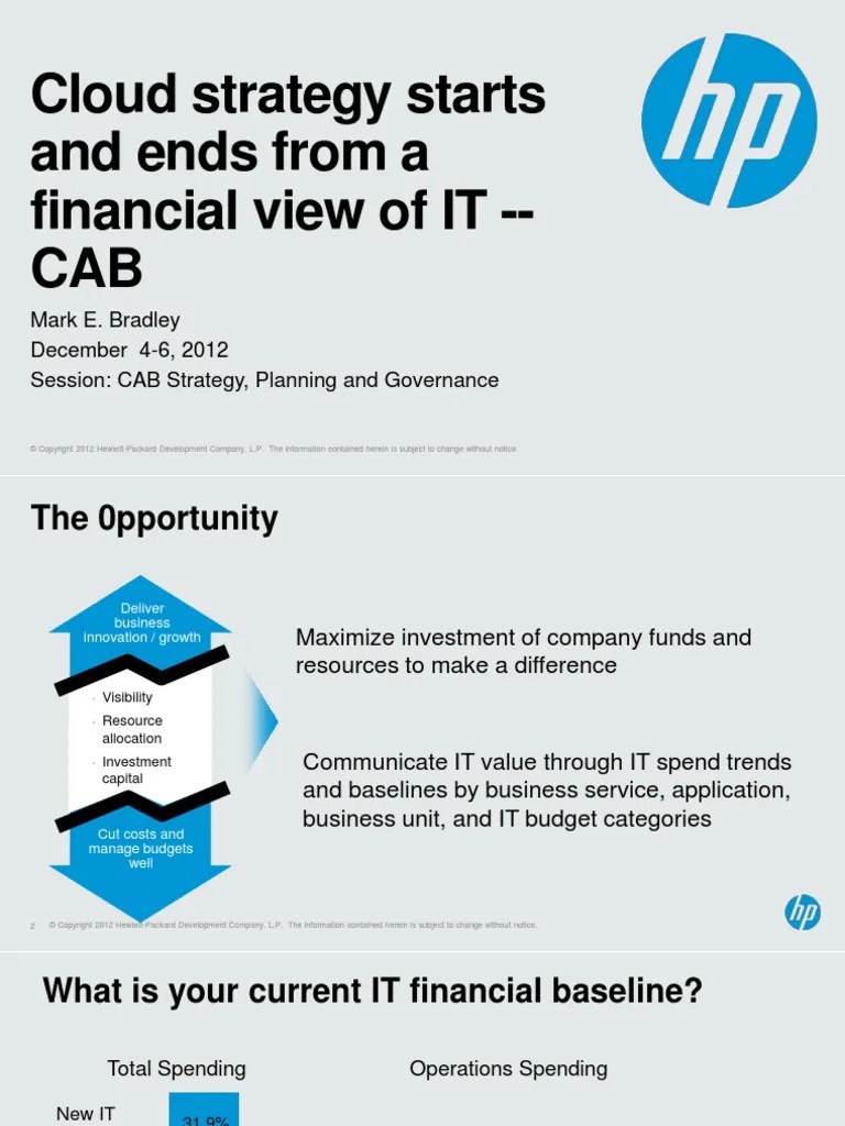 Cloud Strategy Executive Scorecard PDF Software As A Service