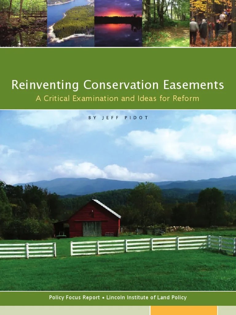 Reinventing Conservation Easements PDF Easement Public Good