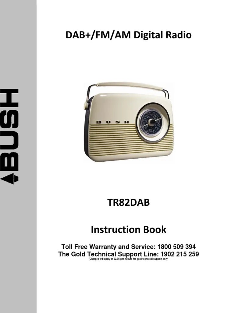 Bush Tr82dab Radio Headphones