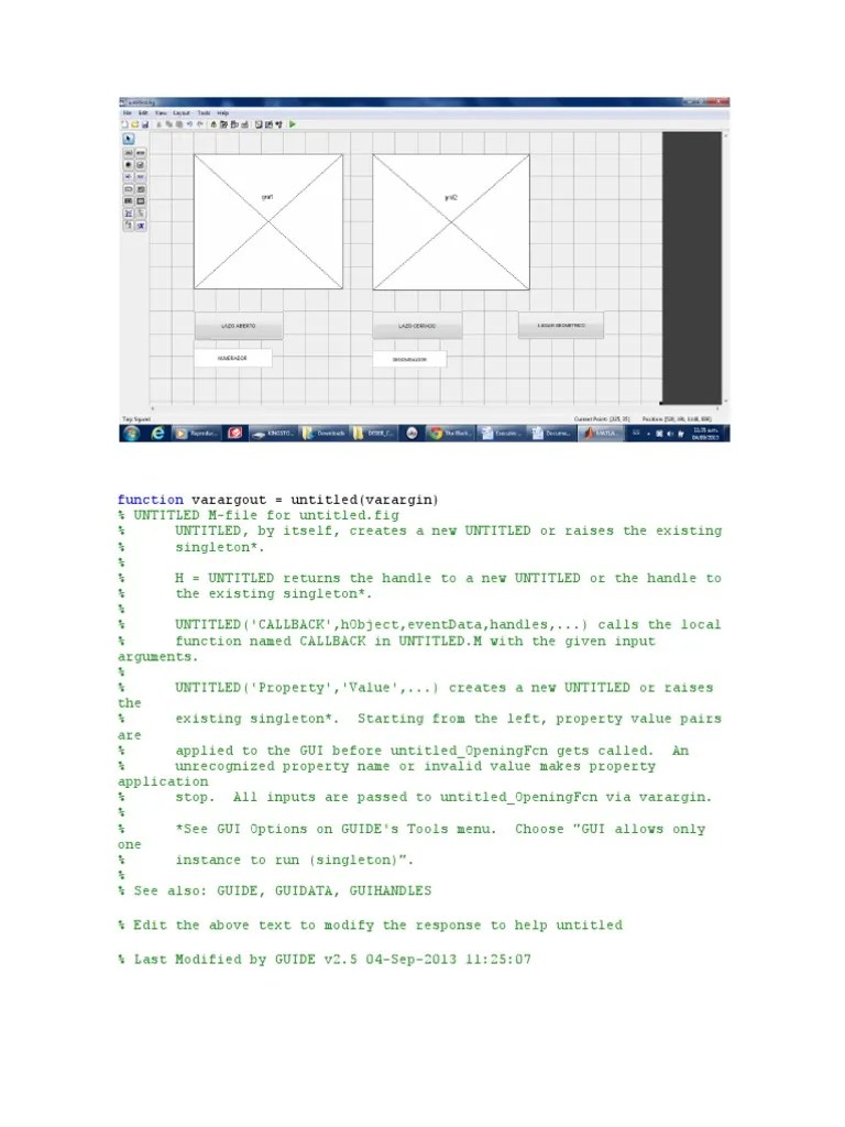 Function Varargout Untitled (Varargin) PDF Matlab Object
