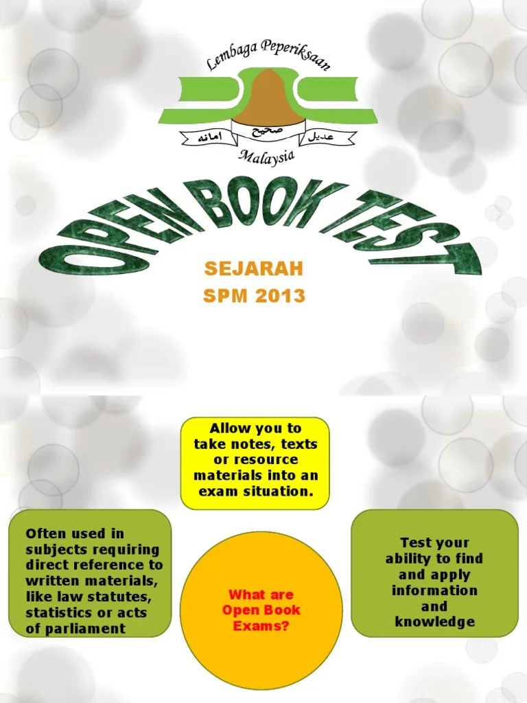 Open Book Test PDF Test (Assessment) Understanding