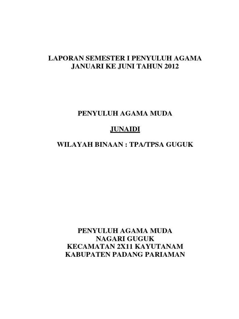 Laporan Penyuluhan Agama5 | PDF
