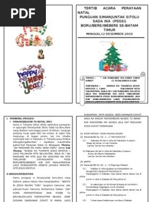 Tertib acara natal ina hkbp dalam bahasa batak len. Tertib Acara Natal Ina Hkbp Dalam Bahasa Batak Lengkap Dengan Liturgi Dan Prolok / Tertib Acara ...