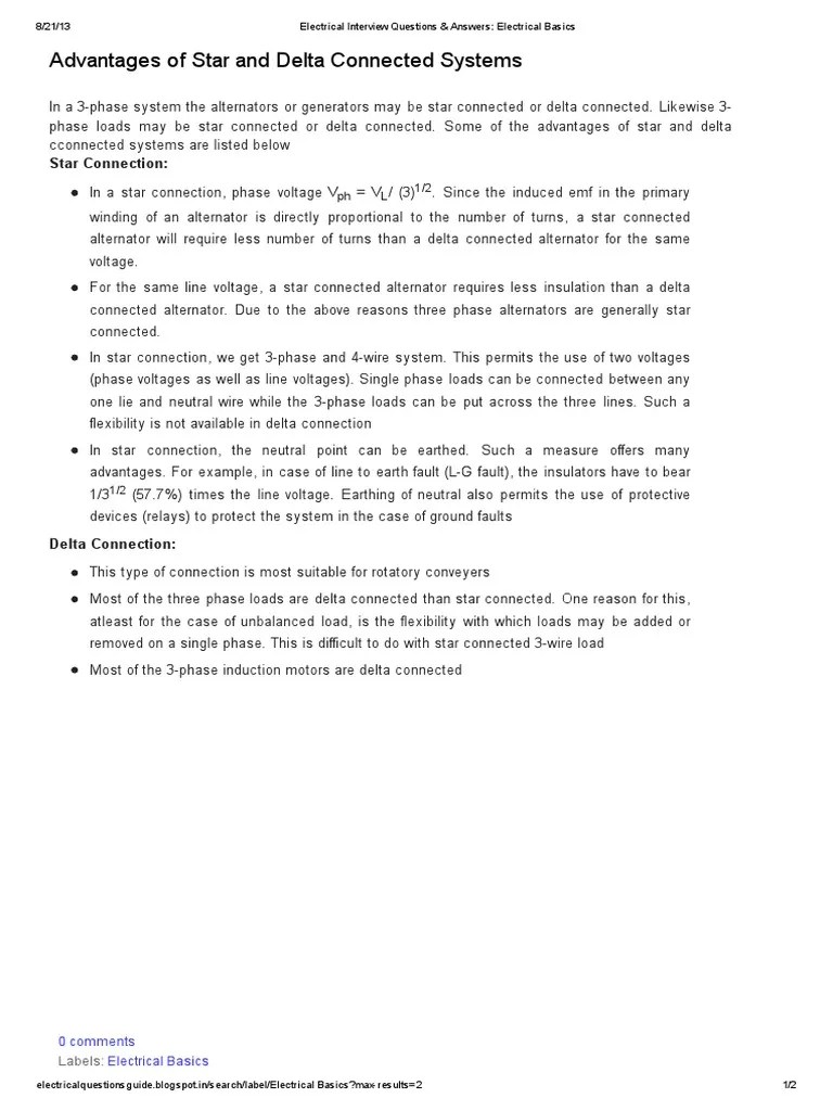 Electrical Interview Questions & Answers_ Electrical Basics