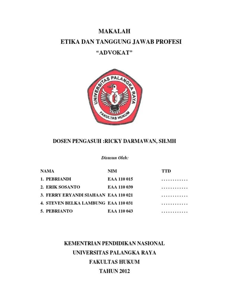 MAKALAH Etika Dan Tanggung Jawab Profesi | PDF