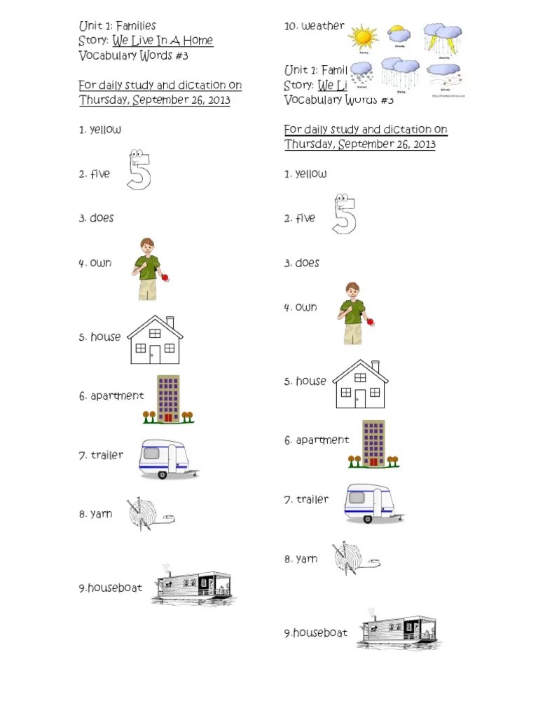 Dictation 3 Second Grade