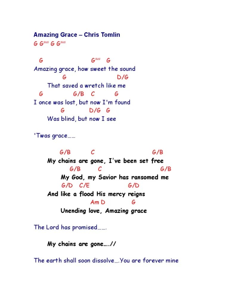Amazing Grace Chris Tomlin