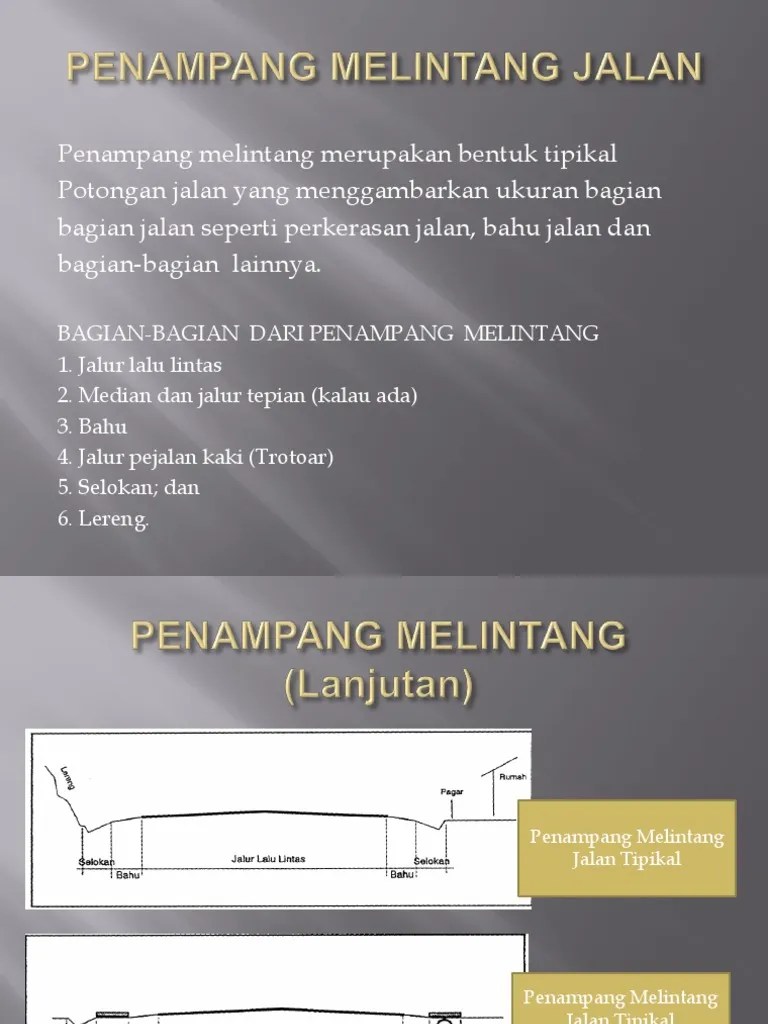 Potongan Melintang Jalan - 2 | PDF