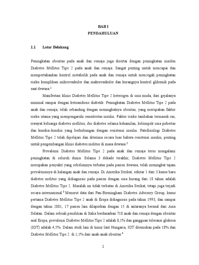 Diabetes Melitus Tipe 2 Pada Anak