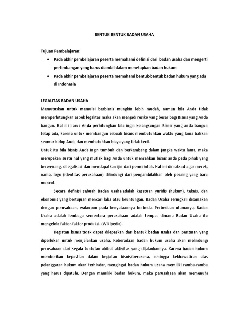 Faktor Faktor Yang Menjadi Pertimbangan Untuk Memilih Bentuk Badan