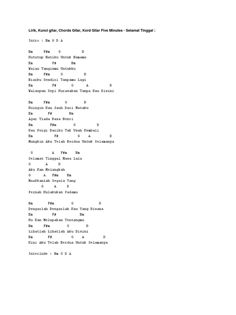 Kunci Gitar Emosinal Love Song | PDF