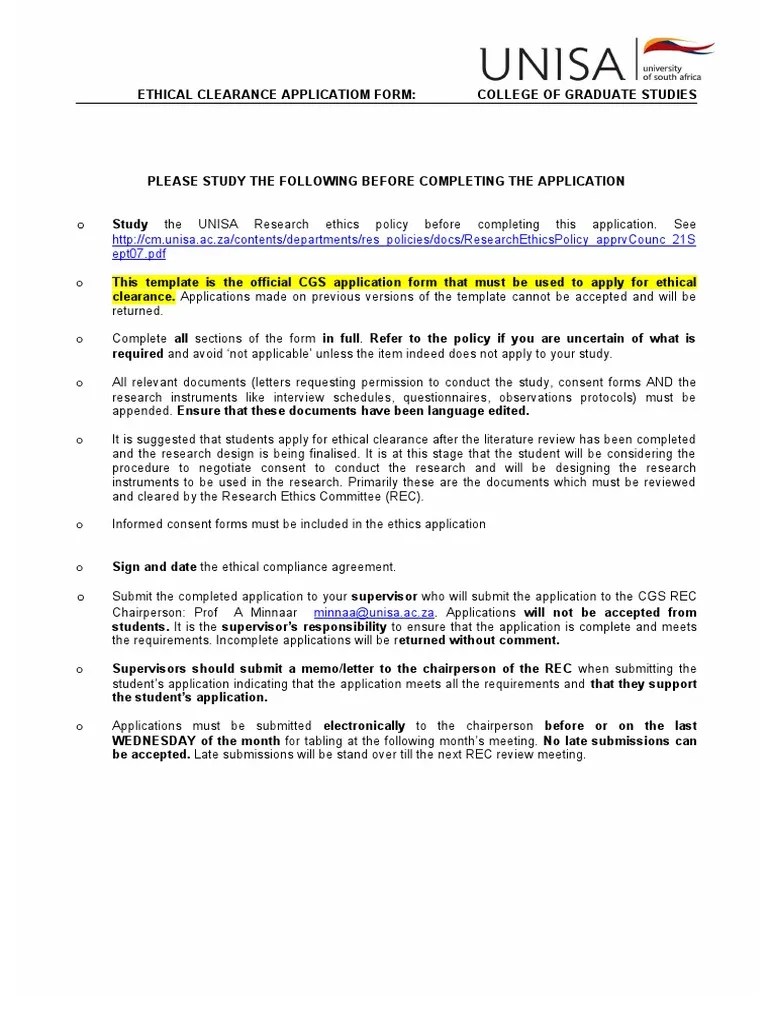 Ethical Clearance Form 2013 Thesis Informed Consent