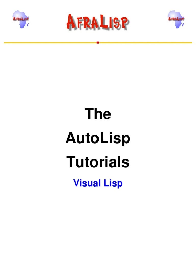 Visual Lisp Array Data Type Software