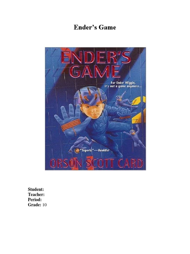 Ender’s Game Book Report Works Fiction &amp; Literature