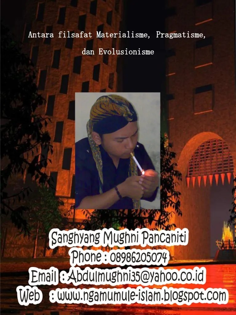 Antara Filsafat Materialisme, Pragmatisme, Dan Evolusionisme