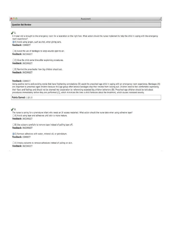 Peds Practice Test