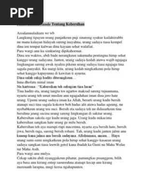 Teks Pidato Bahasa Sunda Panjang