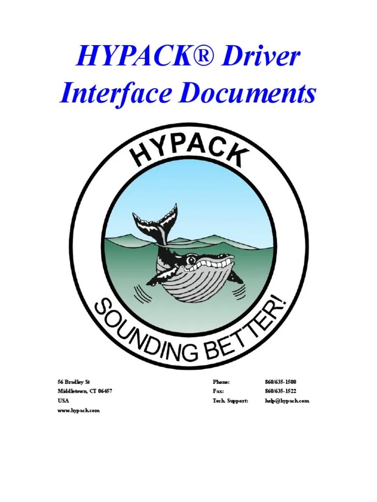 HYPACK 2012 Common Driver Notes PDF PDF Global Positioning System
