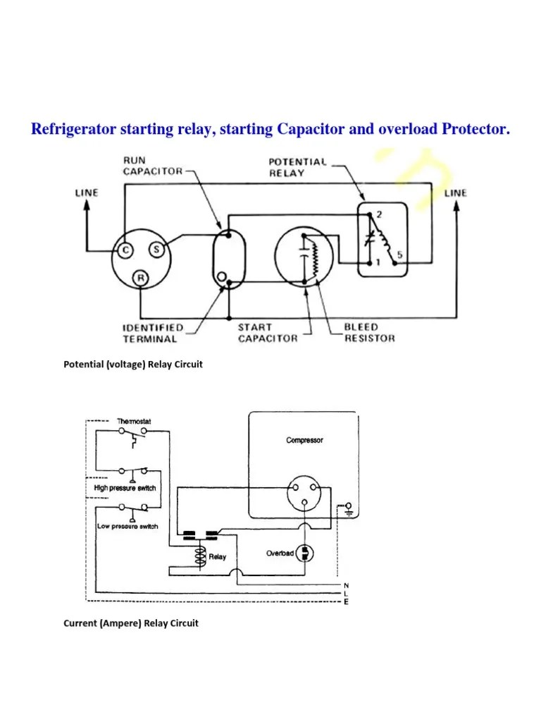 Refrigerator starting relay.pdf Relay Capacitor