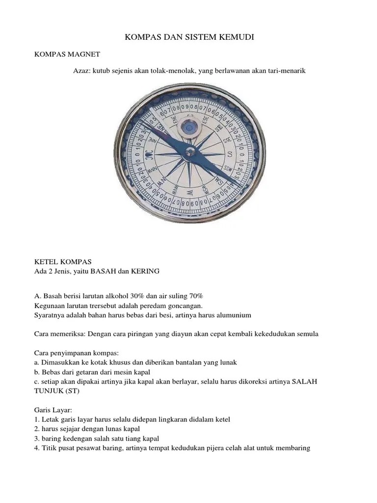 Kompas Dan Sistem Kemudi