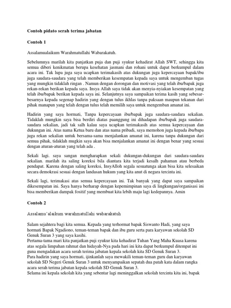 Contoh pidato serah terima jabatan.docx