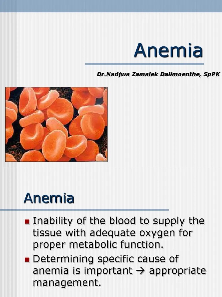 4. Anemia & Leukemia Anemia Leukemia