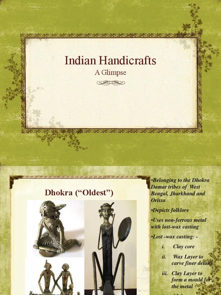 Indian Handicraftan introduction.pptx Art Media Crafts