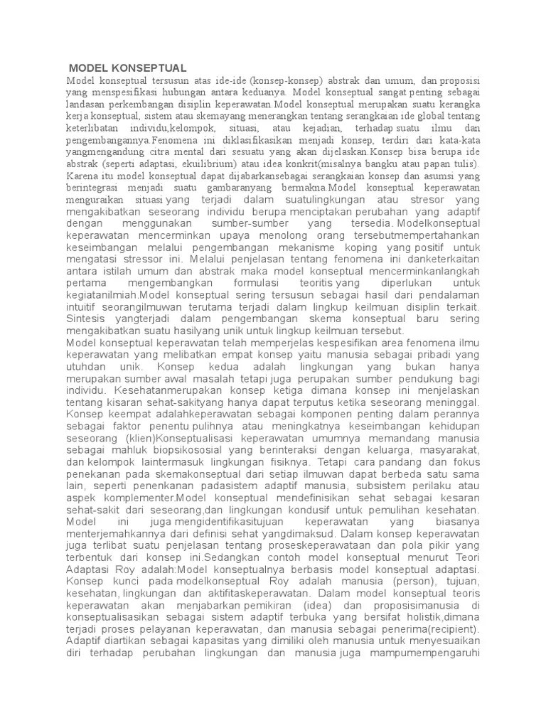 Definisi Model Konseptual