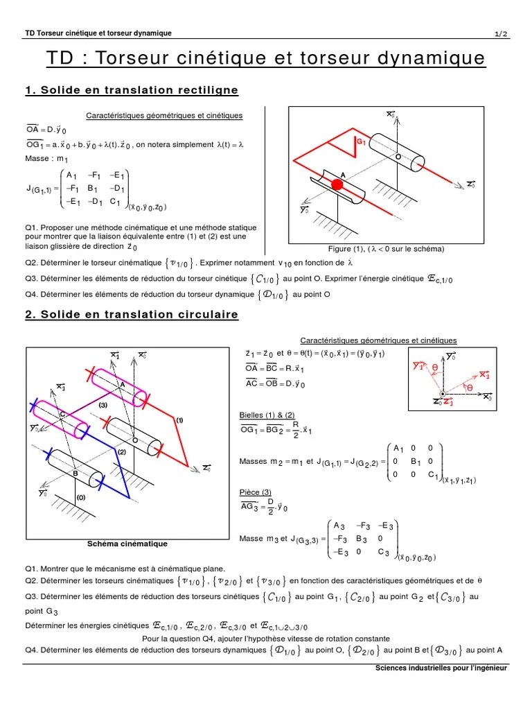 LES TORSEURS EXERCICES CORRIGS PDF