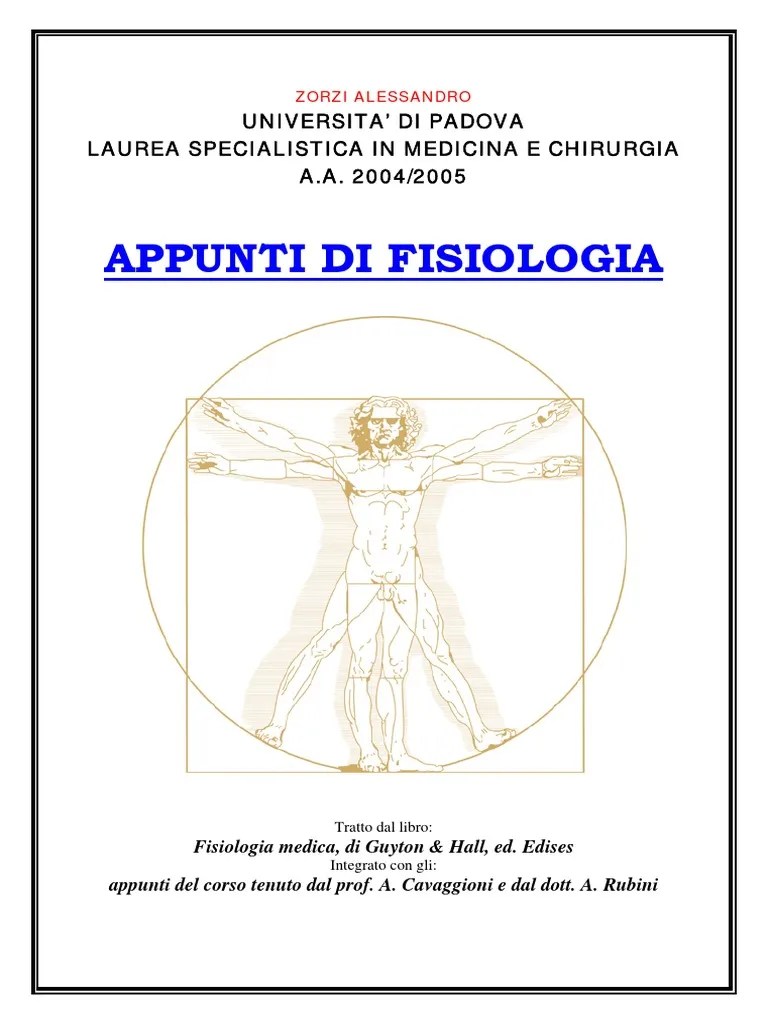 0011 Appunti Di Fisiologia
