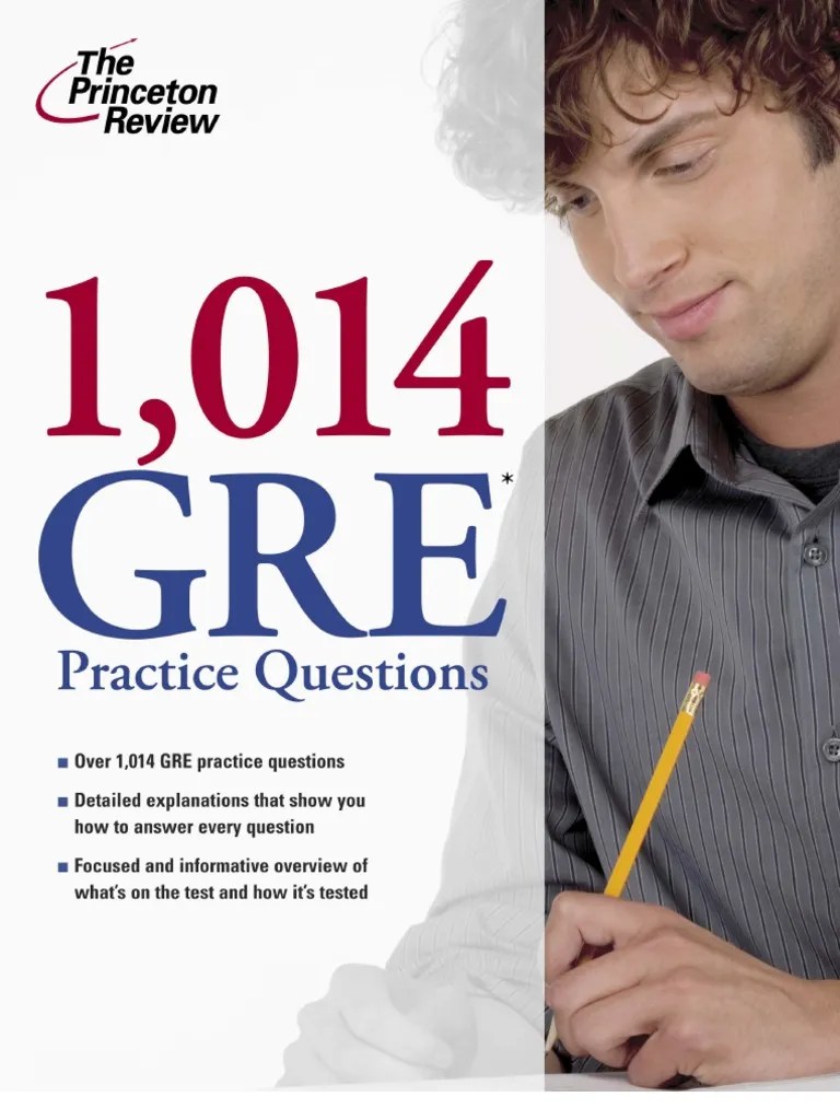 1014 GRE Practice Questions by The Princeton Review Excerpt PDF