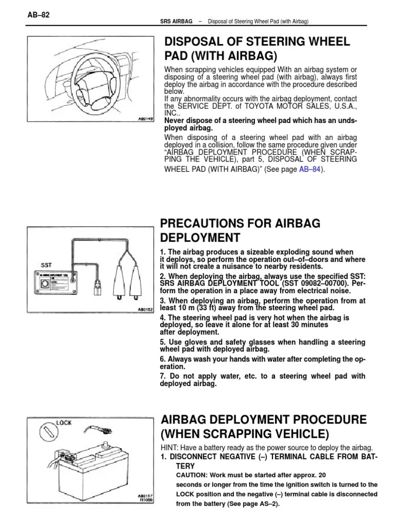 Airbag Disposal PDF Airbag Steering