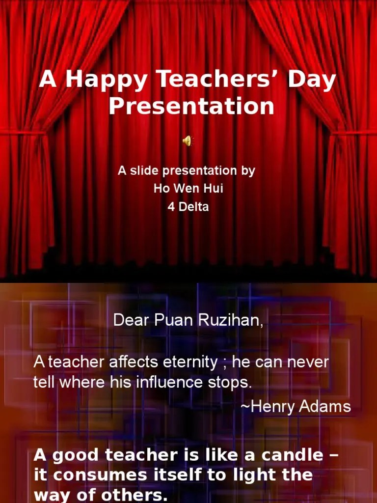 A Happy Teachers’ Day Presentation