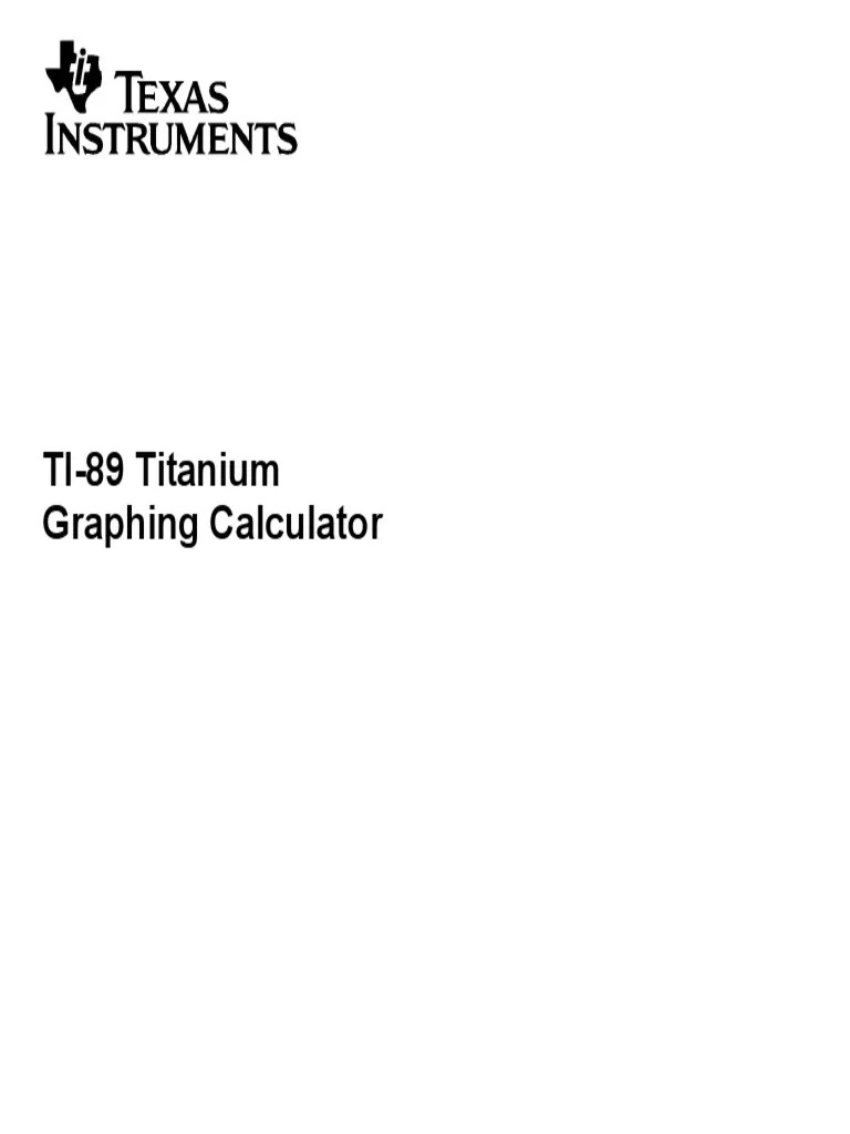 TI89TitaniumGuidebook Part2 EN PDF | PDF | Computer Keyboard | Menu