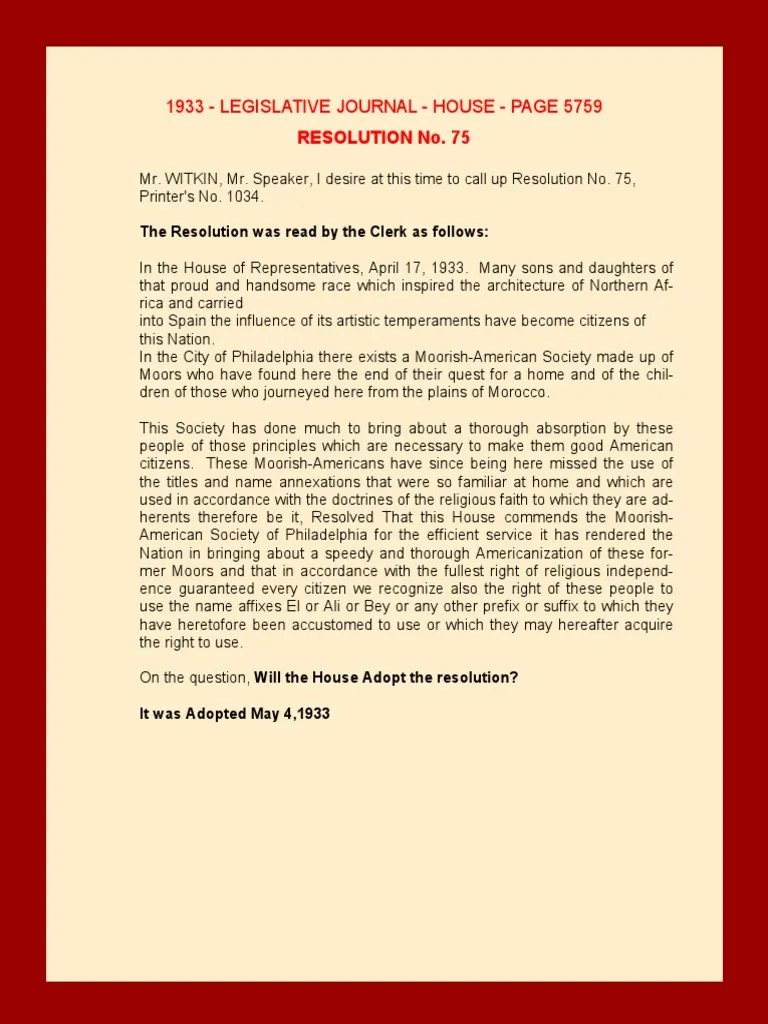 HOUSE JOINT Resolution 75