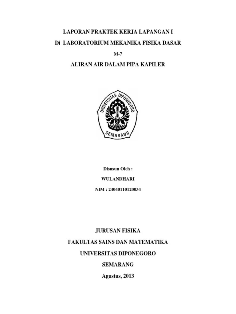 Perbandingan Nilai Viskositas Air Metode Ketinggian Permukaan Air Dengan  Metode Volume Air | PDF