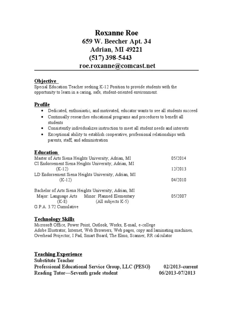 resume | Schools | Applied Psychology